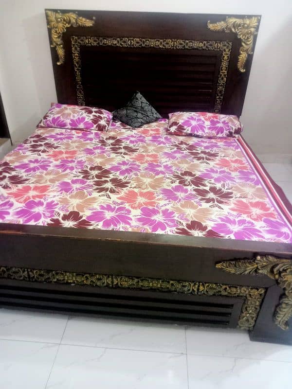 bed side tables and sofa set and almari and dressing table 1