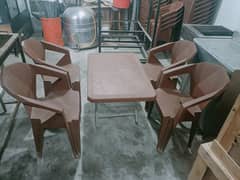 chair and table 4 set