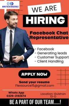 Need Facebook Chat Representative