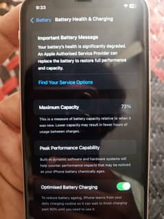 I phone 11 non pta water pack battery health 73 all ok no issue 64 GB