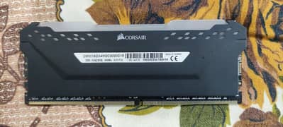 DDR4 CORSAIR VENGEANCE RGB PRO 8GB RAM 3000 MHZ