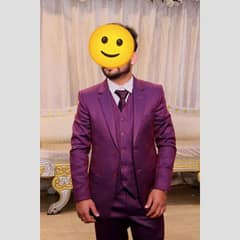 M-L  size / One time use / classy 3 peice suit