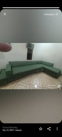 L shaped seven seater sofa