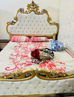 Chinyoti Bed Dressing Side Tables Deco Golden/Silver