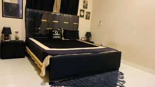 Bed Set Black Velvet