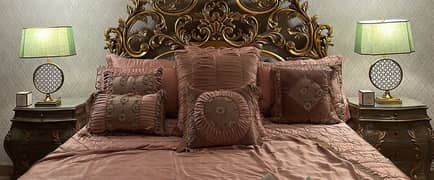 Pure Brass Table Lamps Pair for Sale