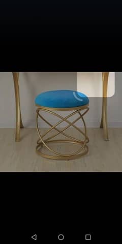 beautiful blue stool