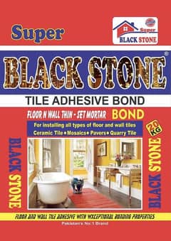 SUPER BLACK STONE TILE BOND