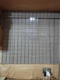 Brown Wood Blind For 4 x 4 Window
