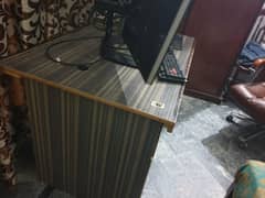 Computer table strong wood