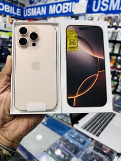 iPhone 16Pro 512GB Desert Gold Officially Pta Approved Jest Box Open