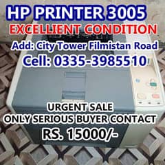 HP PRINTER 3005__ SERIOUS SALE  RICH PEOPLE CAN CONTACT