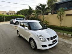 SUZUKI SWIFT DLX (NAVIGATION) MODEL 2019 ORIGINAL WHITE ONLY (47000)KM
