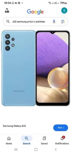 samsung A32 6/128 offical PTA approved no fault