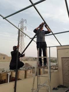 Solar Panels Structure with Walkway Meridian Technology