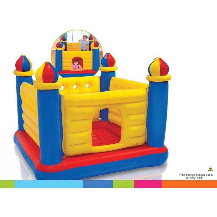 INTEX Jump-O-Lene ™ Castle Bouncer ( 69" X 69" X 53" )  03020062817 1