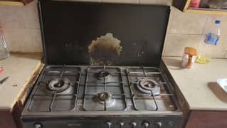 4 stove cooking range, 2 door oven
