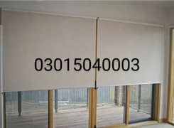 Roller blind heat n Sun light control. Zebra blind. Wood blind