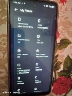 Infinix smart 8 pro . skinny colour