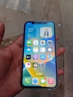 iPhone X 64gb factory unlock back crack whatsap 03249775018
