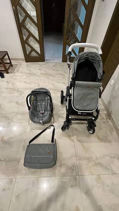 Baby pram imported [3 in 1]