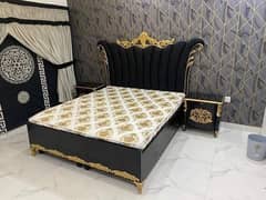 Bed / bed set / king size bed / double bed / poshish bed /side tables