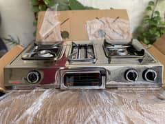 Gas Stove 3 Burners with Grill & Oven
