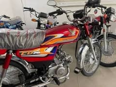 Honda CD 70 Available.