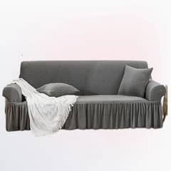3 Seater Grey Mesh Sofa Cover - Plain Design for Stylish Protection