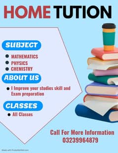 Home tutor available. .