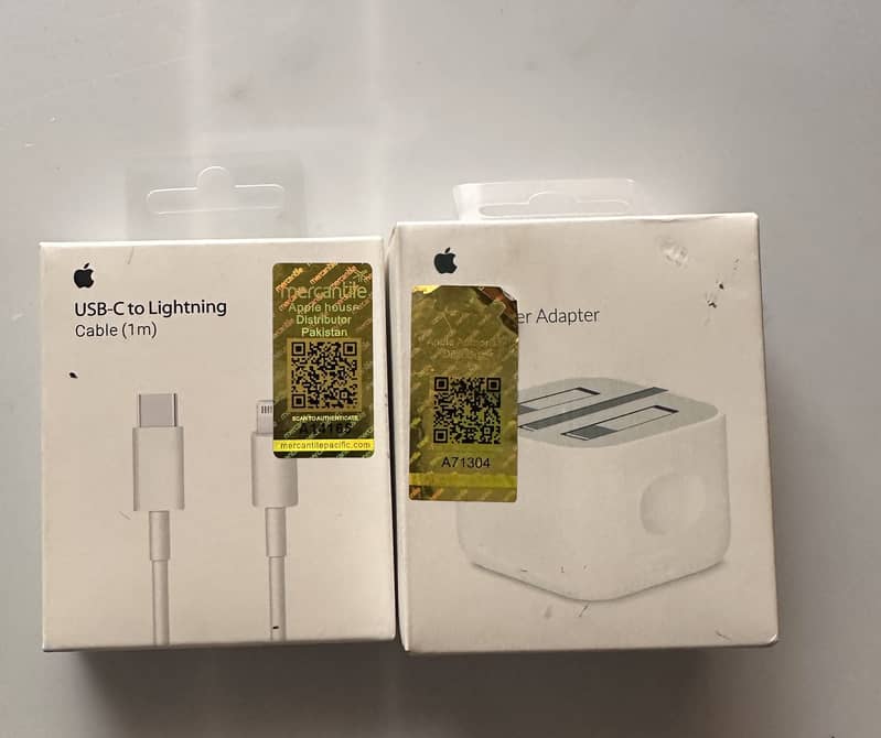 20 watts 3 pin adapter plus type c to ios cable  both r mercantile 0