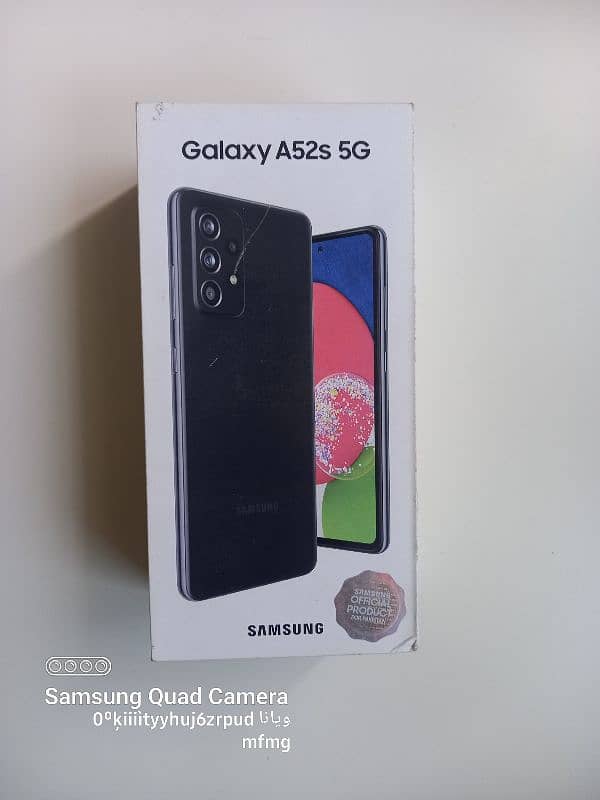 Galaxy A52s 5G in good condition with box 6