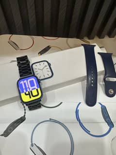 Apple watch series 7 45mm gps blue with box