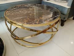 STAINLESS STEEL CENTER TABLE ROUND