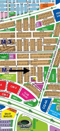 DHA MULTAN  SECTOR M  VIP LOCATION  NEAR AMINA MASJID & PARK  NEAR MAIN ROAD 120 FT ROAD