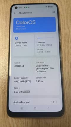 Oppo F21 Pro Genuine