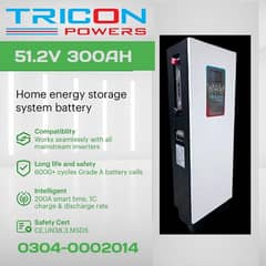 Lithium Battery 51.2V 300Ah With 5 Years Warranty