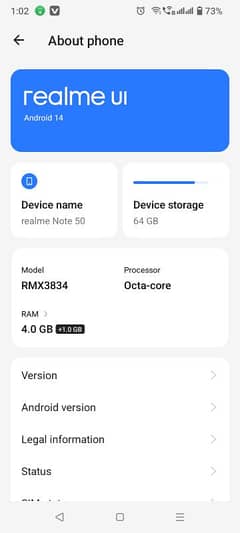 Redmi note 50 6/64 condition bilkul ok h full box