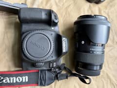 Canon 80D just like brand new condition 10 by 10 with sigma lens 18 35