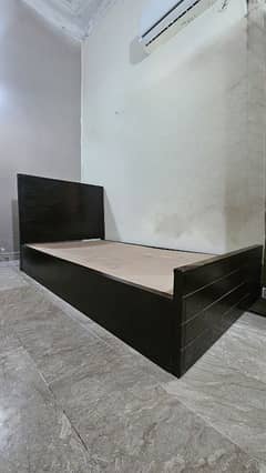 Single Wooden Bed