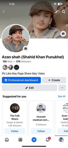 Face book Page 38k Follwer 15k Like Orignal View like
