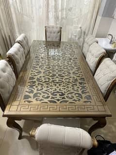 Neat Clean 8 seater dining table set