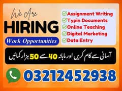 Data Entry Job / Typing Job / Assignment Job / Online Job