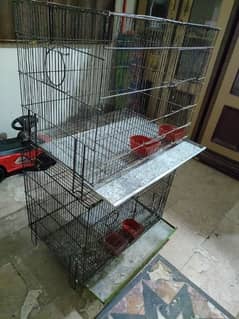 2 Cages for sale with mazboot iron tray