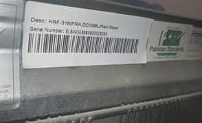 Haier Fridge HRF316Ip Glass Door
