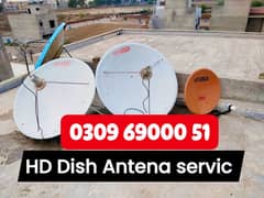 HD Dish Antenna TV installation 03096900051