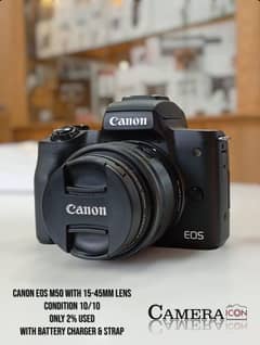 Canon eos M50 with 15-45mm lens