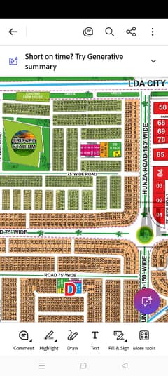 POSSESSION 1 KANAL C BLOCK PLOT FOR SALE LDA CITY LAHORE JINNAH SECTOR