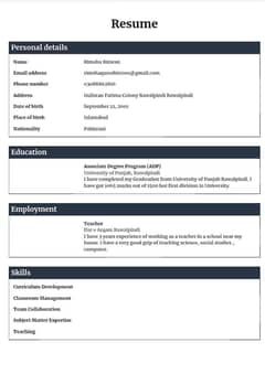Need job ( Teaching )