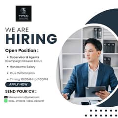 We're hiring sales executives.